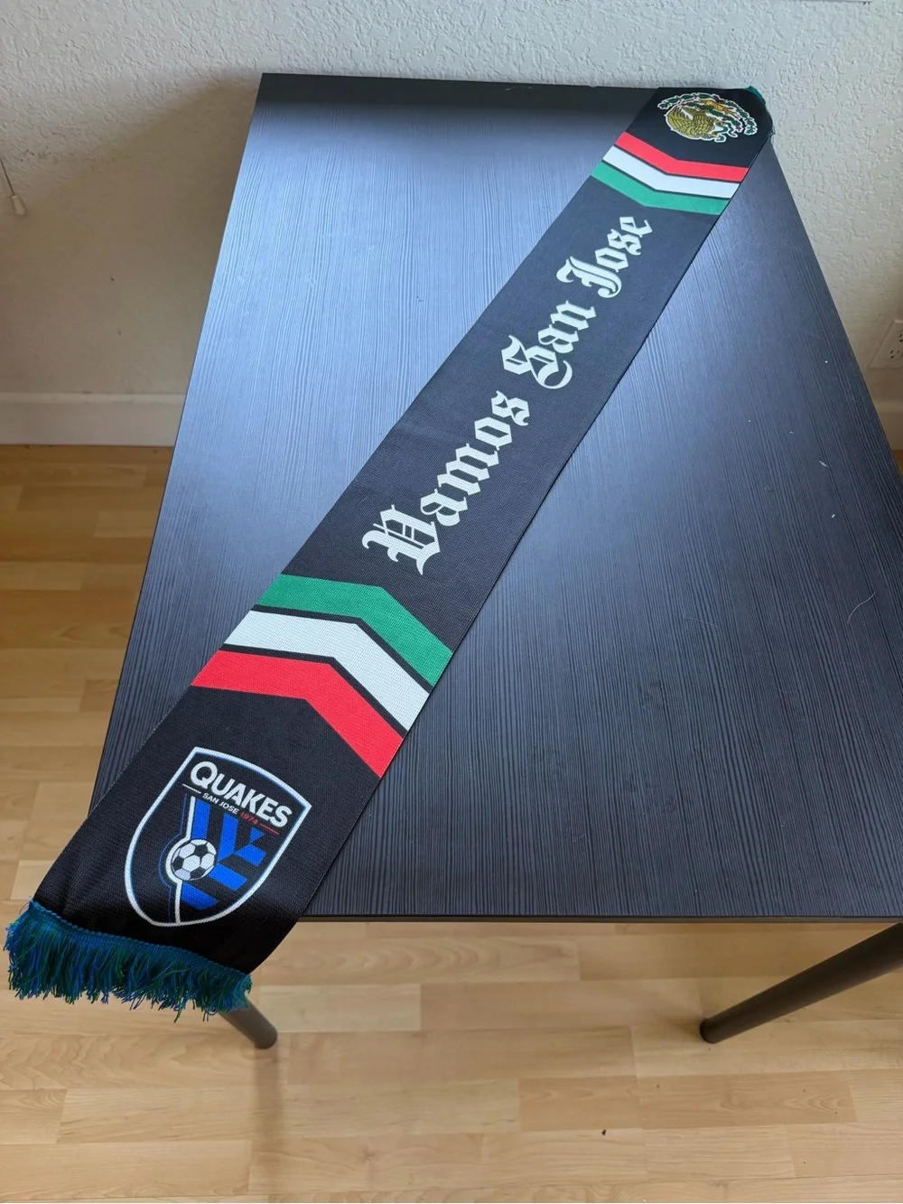 Mexico Flag with San Jose Earthquakes Scarf